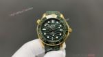 Omega Seamaster 300m 2824 Movement 42mm Green Face/Rubber Band Watch